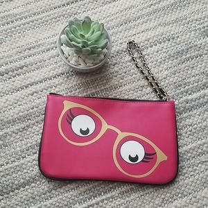🛍 "Chic & Compact: Kensie  Eyeglass Print Wristlet"
